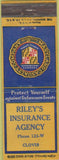 Matchbook Cover - Riley's Insurance Agency Clovis NM