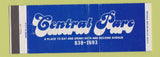Matchbook Cover - Central Pare Restaurant