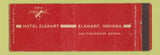 Matchbook Cover - Hotel Elkhart IN Full Length