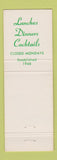Matchbook Cover - Jamar Restaurant Mesa CA Full Length