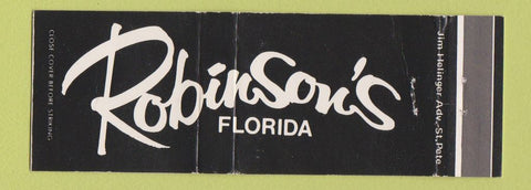 Matchbook Cover - Robinson's FL Florida WEAR Full Length