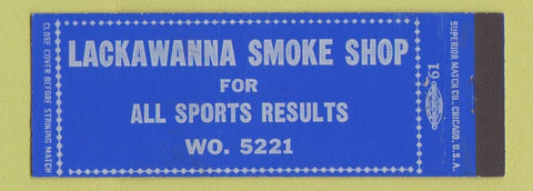 Matchbook Cover - Lackawanna Smoke Shop Full Length