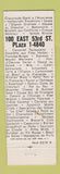 Matchbook Cover - Brasserie New York City Full Length