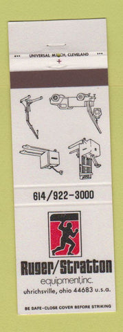 Matchbook Cover - Ruger Stratton Fork Lifts Uhrichsville OH