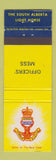 Matchbook Cover - South Alberta Light Horse Officers' Mess Canada Military AB