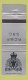 Matchbook Cover - Royal Canadian Mounted Police Canada RCMP GRC WEAR