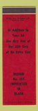 Matchbook Cover - Strike Rite Match Design 327 SAMPLE RED