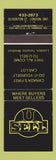 Matchbook Cover - U Sell Car Lot London ON