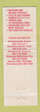 Matchbook Cover - Auto Lease Rental Cars Charlottesville Richmond VA