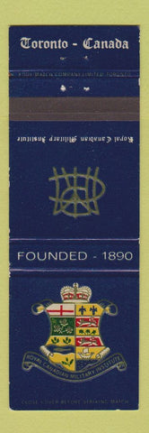 Matchbook Cover - Royal Canadian Military Institute Toronto ON CREASED