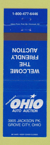 Matchbook Cover - Ohio Auto Auction Manheim's Grove City OH