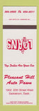 Matchbook Cover - Pleasant Hill Auto Pawn Saskatoon SK SAMPLE