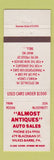 Matchbook Cover - Almost Antiques Auto Sales Wilkes Barre PA