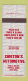 Matchbook Cover - Shelton's Automotive Topeka KS