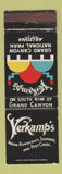 Matchbook Cover - Verkamp's Grand Canyon National Park AZ Indian Crafts WEAR