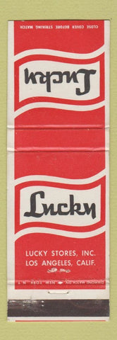Matchbook Cover - Luck Stores Los Angeles CA