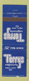 Matchbook Cover - Terrys Cafeteria Piqua OH