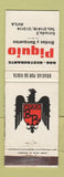 Matchbook Cover - Piquio Restaurante Avila Spain WEAR