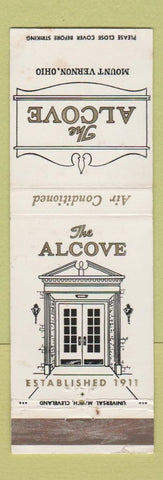 Matchbook Cover - The Alcove Mount Vernon OH WEAR