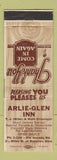 Matchbook Cover - Arlie Glen Inn Bucyrus OH