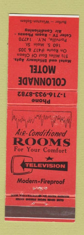 Matchbook Cover - Colonnade Motel Portville NY ORANGE