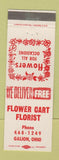 Matchbook Cover - Flower Cart Florist Flowers Galion OH