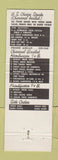 Matchbook Cover - Split T Cocktails Dallas TX football