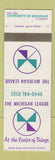 Matchbook Cover - Michigan League University of MI Campus Ann Arbor WEAR