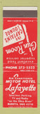 Matchbook Cover - Lafayette Motor Hotel Marietta OH