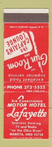 Matchbook Cover - Lafayette Motor Hotel Marietta OH