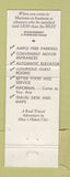 Matchbook Cover - Lafayette Motor Hotel Marietta OH