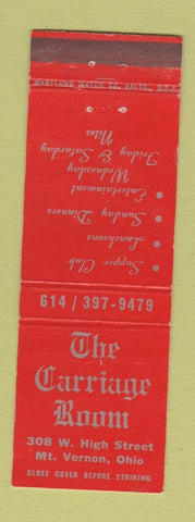 Matchbook Cover - Carriage Room Mount Vernon OH restaurant