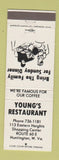 Matchbook Cover - Young's Restaurant Huntington WV WHITE