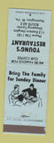 Matchbook Cover - Young's Restaurant Huntington WV BLUE WEAR