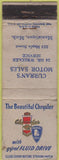 Matchbook Cover - Curran's Motor Sales Chrysler Manistique MI