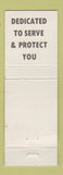Matchbook Cover - Tom Harden Morrow County Sheriff Election OH