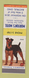 Matchbook Cover - Morton's Motel Bucyrus OH Terrier