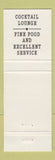 Matchbook Cover - Downing's Cafe Mackinaw City MI