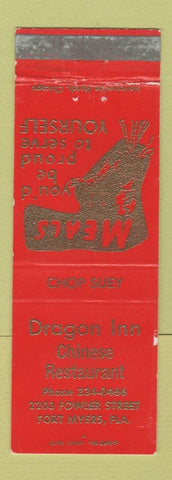 Matchbook Cover - Dragon Inn Fort Myers FL WEAR