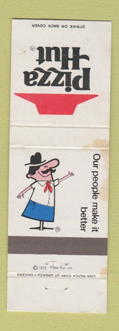 Matchbook Cover - Pizza Hut Restaurants STAINED