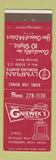 Matchbook Cover Hank Gniewek's Trophies Dearborn MI Olympian Bowling Shirts WEAR