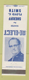 Matchbook Cover - Floyd Smith Sheriff Election