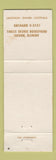 Matchbook Cover - The Pyrenees Skokie IL WEAR restaurant