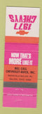 Matchbook Cover - 1977 Chevrolet Bill Call Buick Galion OH