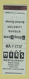 Matchbook Cover - Nik's Restaurant Long Beach CA WEAR