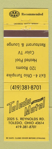 Matchbook Cover - Toledo Turnpike Motel Toledo OH