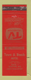 Matchbook Cover - Town and Beach Motel Hampton NH WEAR