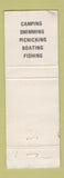 Matchbook Cover - Sunset Springs Recreation Oceola OH pinup WORN