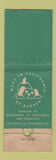 Matchbook Cover - Barker Monogram of San Francisco CA Shamrocks WEAR