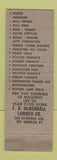 Matchbook Cover - FD McKendall Lumber Providence RI WEAR